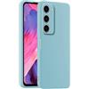 HULLIN Custodia per Telefono in Silicone Colorato, Adatta per Samsung Galaxy S23 (6.1) - Azzurro