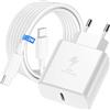 Bamkey 45W USB C Caricatore Caricabatterie con 2M Cavo USBC per Samsung Galaxy S26 Ultra/S26+/S26/ S25 S24 S23+ /S23 Ultra/S22/S21, Presa Carica Alimentatore Tipo C Spina Ricarica Adattatore