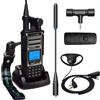 HYSHIKRA QUANSHENG TK-11 (8) Walkie Talkie 10W VHF/UHF 3000mAh Supporto pastella Ricezione a banda piena e trasmissione multi-banda Analizzatore di spettro NOAA (con auricolare a forma di D)