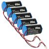 vhbw 5x batteria sostituisce Visonic U-ER34615M/W200 per sistema d'allarme (14500mAh, 3,6V, Li-SOCl2)
