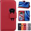 Rostsant Custodia per Google Pixel 10a 5G Cover in Pelle PU Portafoglio Magnetica Supporto Custodia a Libro Per Google Pixel 10a 5G Gatto Rosso