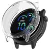 KUTEWEU Custodia per Garmin Vivoactive 6 Proteggi Schermo, Silicone Protettivo Cover Skins Copertura Resistente Completamente Chiuso Shell per Vivoactive 6 Smartwatch Accessori (Clear)