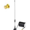 Eightwood DAB DAB+ Car Radios Antenna Adattatore MCX 5dbi Autoradio digitale Cavo prolunga 500 cm Compatibile per Autoradio DAB Pioneer Clarion Kenwood Alpine