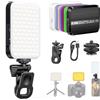 BF BAFANG 156 LED Selfie Luce Telefono Cellulare Dimmerabile Luce 2500-9000K CRI 95 + 5000mAh Luce video professionale con filtro colore e custodia in silicone, lampada fotografica per telefono/computer