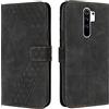 OKZone Cover per Xiaomi Redmi 9/Redmi 9 Power, Custodia in PU Pelle per Xiaomi Redmi 9/Redmi 9 Power, Custodia a Libro Folio Portafoglio con Chiusura Magnetica Wallet Case Flip Cover (Nero)