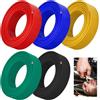 BILIPLE Cavo per Auto 1,0 mm², Filo in PVC 5 m x 5 colori FLRY-B Cavo Elettrico in Rame, Filo di Alimentazione per Auto, Rosso, Nero, Blu, Verde, Giallo, 5 Metri per Anello