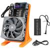 RUIZHI 4,8TH/s Bitcoin Miner, Solo Bitcoin Miner Lottery Machine con Alimentazione elettrica e 4x BM1370 Asic Chip Lotterie Krypto Miner 80W Bassa rumorosità 2.4G WiFi
