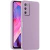 HULLIN Custodia per Telefono in Silicone Colorato, Adatta per Samsung Galaxy A02s (6.5) - Erba Viola