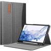 FINTIE Custodia per Samsung Galaxy Tab S8 11'' 2022 SM-X700/X706 / Tab S7 11'' 2020 SM-T870/T875 con S Pen Holder - Multi-angli Protettiva Case con Tasca Auto Sveglia/Sonno, Grigio