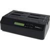 StarTech.com Docking Station per Hard Disk a 4 Slot - Duplicatore ed Eraser USB 3.0/eSATA SSD/HDD SATA Dock Standalone 1:3 Drive con funzione Clone Carica dall'Alto, non necessita di Attrezzi [SATDOCK4U3RE]