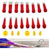Changyeah Set di ugelli per guarnizioni in acciaio inox, 22 pezzi, un set di punte per cartuccia monoblocco, ugelli in acciaio inox ABS in plastica, per finestre e bagno