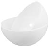 BUGUUYO Paralume in Plastica Bianca Semicircolare a Fungo 2 Pezzi per Lampada da Terra Design Elegante Resistente al Calore per Decorazioni Casa e Sala da Pranzo