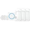 NIVIAN Sistema di allarme Nivian per casa e azienda senza canone mensile | Kit Allarme Wifi con Controllo Remoto tramite APP Tuya | Funzione SOS | Installazione semplice senza cavi