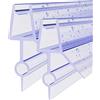WITEN&NOCK Guarnizione per doccia, 2 x 60 cm, spessore 5/6 mm, impermeabile, con profilo di scarico prolungato, per cabina doccia, porta in vetro