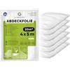 Garronda Telo per Imbiancare 4x5 m, 6 pezzi, Multiuso Teli per imbiancare HDPE 5 micron, Telo copritutto da esterno per pittura e lavori, trasparente, coperture, GD-0166