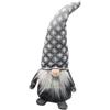 GBiancheria Gnomo Elfo Pupazzo Portafortuna Maschio Femmina HANS Decorativo Fermaporta 30cm dalla Punta del Cappello ai Piedi (1, Grigio)