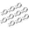 QUARKZMAN 10pz Dividere Ring Appeso Tubo Cinturino Adatto 1-1/4(32mm) Metallo Tubo Morsetti Soffitto Montaggio Tubo Staffa Sostegno per Tubo