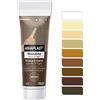 AGUAPLAST Stucco per Legno Colorato Pronto all'Uso - Aguaplast Woodlite Fibrorinforzato - Riempitivo per Buchi e Crepe su Mobili, Infissi e Parquet - Verniciabile Senza Fondo Colore Wenghè tubo da 125ml