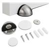 heavenlife 2 in 1 Fermaporta Magnetico da Pavimento, Fermaporta Blindata da Pavimento con Cuscinetti Autoadesivi o Viti, Anti-Sbattimento, Fermaporte in Acciaio in Gomma per Porte Interne, Casa, Bagno