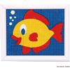 VERVACO Set Ricamo Punto Croce Kit Ricamo Principianti Pescare Educativo attività Creative ca. 16 x 12,5 cm Canovaccio per Punto Croce Prestampato Set Fai da Te Passatempi Creativi