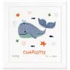 VERVACO Kit Punto Croce Contato DIVERTIMENTO CON LE BALENE Annuncio Nascita Punto Croce ca. 22 x 23 cm Regalo Personalizzato Set Fai Da Te Attività Creative Adulti Benvenuto Bambino Cross Stitch
