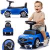 sun baby Macchinina Cavalcabile per Bambini, Macchina a spinta da 12 mesi, volante audio, sedile con schienale, vano portaoggetti sotto il sedile, protezione antiribaltamento (Blu)
