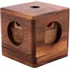 Engelhart - 350180 - Dado Rinchiuso - Rompicapo in Legno Difficile per Adulti - 9 Pezzi - Dimensioni: 6,9 x 6,9 x 6,3 cm