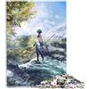 BUBELS 1000 puzzle per adulti 1000 pezzi puzzle di carta Genshin Impact Natale regali di compleanno 10,27 x 14,96 pollici