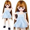 SISON BENNE 30cm BJD Doll 1/6 Movible Joint femminile ragazze corpo fai da te giocattoli con set completo abiti abiti (Harper (capelli C #))
