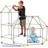 YULEYU Fort Building Kit per bambini, 158 pezzi, lucchetto fai da te, tenda da gioco, per interni ed esterni, giocattolo STEM, regalo educativo per ragazze e ragazzi