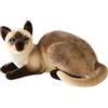 Perfeclan Simpatico Animale di Figure Confortevole Kitty Peluche Simulazione per Adulti Nursery Bambini Ragazzi Ragazze Camera, Gatto Siamese da 40 cm