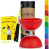 Diabolo Freizeitsport Set giocoliere Basic (rosso) - Diabolo con bastoncini in alluminio, corda di ricambio, istruzioni (lingua italiana non garantita). Perfetto per bambini, principianti e