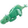 STOAT Peluche Drago Disteso 60cm, Drago Agnello Ultra Morbido, Cuscino Bambini Forma Drago Rosa&Verde, Giocattolo Peluche Ragazzi Ragazze (verde)