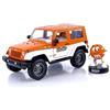 Jada M&M's 1:24 2007 Jeep Wrangler Die-cast Car & 2.75 Orange Figure, Toys for Kids and Adults