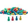 Wissner® imparare attivamente - 60 personaggi/coni halma in 6 colori 24 x 12 mm - RE-Wood®