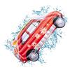 Mondo Toys - Air Mat Jumbo Vintage Car - Materassino d'acqua gonfiabile forma di macchina auto vintage - ideale per mare, spiaggia, piscina - per adulti e bambini - 78 x 183 cm - 16727