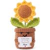 Aruigu Regalo per Mamma - Bambola Girasole Positiva Fatta a Mano con Uncinetto e Carta - Ho Sempre Bisogno di Te mamma - Regalo di Festa della Mamma, Natale, Compleanno, Idea Regalo da Figlia