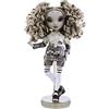 Rainbow High Serie Shadow High - NICOLE STEEL - Bambola alla moda in grigio con capelli ricci, due outfit e accessori - Da collezionare - Età: dai 6 anni in su
