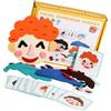 Fpbiagoq Morbido feltro emozione apprendimento gioco bambini faccia puzzle per lo sviluppo cognitivo e legame familiare emozione espressione giocattolo apprendimento