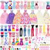 Miunana 5 Vestiti Grandi + Vestiti Pailettes + 9 Vestiti Alla Moda + 4 Abiti + Pantaloni + 3 Costumi Da Bagno + 5 Mini Vestiti + 55 Accessori + 15 PCS Scarpe Per 30 CM 11.5 Pollici Bambola