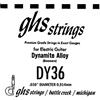 GHS Strings GHS™ Strings »NICKEL PLATED STEEL SINGLE STRING - 036 WOUND - ELECTRIC GUITAR« Corda singola per Chitarra Elettrica - Nickel Plated Steel - Spessore: 036