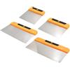 TXLEAPEY Spatola for Mastice Da 4/6/8/10 Pollici, Pala for Intonaco Con Impugnatura Comoda for L'applicazione Di Cemento, Riparazione Del Muro A Secco E Rimozione Della Carta Da Parati