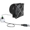Generic Ventilatore di aspirazione - Ventilatore di ventilazione per condotto USB 5W Mini soffiatore d'aria in linea 8x8x6,5 cm | Estrattore a velocità regolabile per bagno, cucina, WC, finestra, Boo