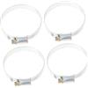 MUCKLILY 4pezzi Fascetta Stringitubo Per Piscina Set Di Fascette Metalliche Robuste Per Tubi Flessibili Adatte Per Applicazioni Automobilistiche e Nautiche