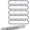 Kohnkdllc Confezione da 5 catene per motosega Stihl MS 170, MS 180 C - 3/8 LP passo, calibro 143, 55 maglie di trasmissione adatte per Stihl 61PMM355, MS 017, MS 171, per Oregon 90PX055G