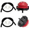 DUANXY 570682A - Lampadina primer con linea di carburante, ricambio Tecumseh 570682A MTD 951-10639A 751-10639 per MTD Craftsman Troy-Bilt Bolens Lawn-Boy Yard Machines Ryobi Snowblower (2 confezioni)