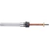 TOPINCN Holzstift -Dorn Strumento Scheda in Acciaio Shank - Lunghezza Regolabile, Semplice Movimento Socket (Manico dritto)