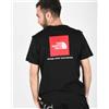 North Face T-shirt maglia maglietta UOMO The North Face Nero REDBOX Tee Cotone Girocollo
