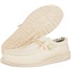 Scarpe Sneakers Casual UOMO Hey Dude Mocassini Wally canvas m Beige White stone