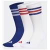 Adidas Calze calzini Socks 3 stripes cushoned Unisex Bianco Blue rosso cotone